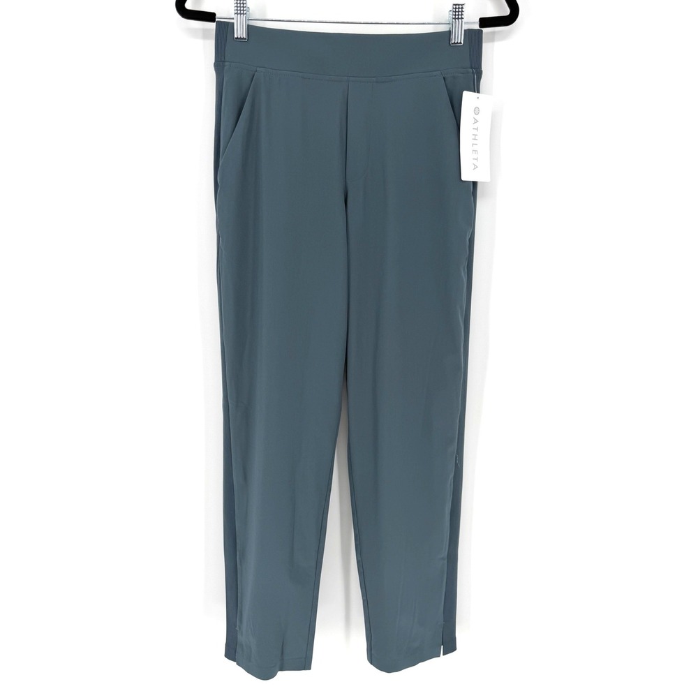 Athleta Brooklyn Ankle Pant Trouser 2 Mountain Stretch Recycled Travel NWT